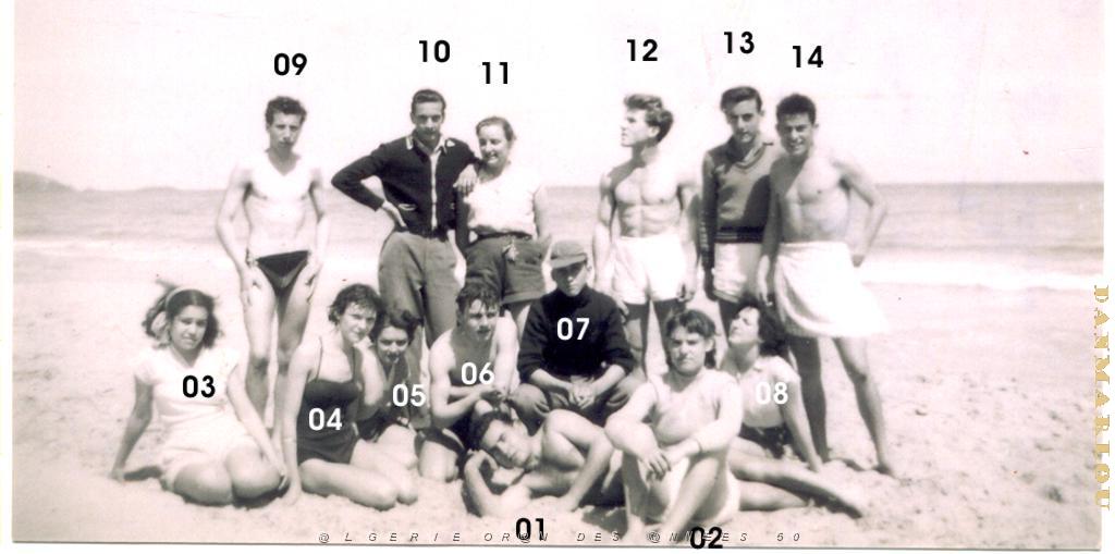 COLO AIN EL TURK LA MER ET LES PINS STAGE DES MONITEURS 1953 N01.JPG